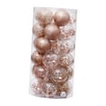 thumbnail image 4 of 24 piezas de adornos de bolas de Navidad colgantes adornos decorativos adornos de Navidad para Dorado champagne, 4 of 9