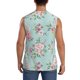 thumbnail image 4 of Fotbe Vintage Floral Men's Camiseta sin Mangas Estampada para Hombres, Playera Casual para Gimnasio, Entrenamiento, Playa-Large, 4 of 7