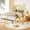 White+Natural, variant on Mintazer Queen Platform Bed with Bookshelf and 3 Open Cubbies & Drawer, Wooden Bed Frame with LED Light for Kids Bedroom, Pink & White