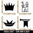 thumbnail image 2 of Castle King Queen Crown Trumpet Royal Jester Rubber Stamp Set for Scrapbooking Crafting Stamping - Mini 1/2 Inch, 2 of 7