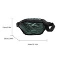 thumbnail image 3 of Bolso Cintura para Mujer Ropa Algodón Acolchada Informal A La Bolso Pecho 1233 Verde, 3 of 9
