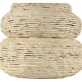thumbnail image 2 of Deco 79 Vase en Herbe de Mer Fait Main avec Forme de Bulle Abstraite, 10 Pouces x 10 Pouces x 14 Pouces, Beige, 2 of 8