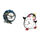 thumbnail image 5 of figurita de chuchería,Estatuilla artesanal escultura estatua de amor,Reloj de pared,Reloj de pared silencioso y decorativo que no hace tictac,Reloj de pared silencioso de pingüino pequeño, 5 of 8