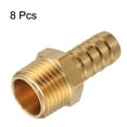 thumbnail image 3 of 8pcs Brass Barbed Fitting 1/2" to 5/8" Hose ID Hose Fitting, 3 of 7