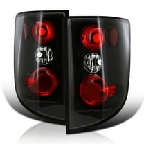 Spec-D Tuning Black Tail Lights Lamps Compatible with 2005-2010 Honda Ridgeline, Left   Right Pair Assembly