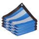 thumbnail image 2 of Red de protección solar espesante de material PE, tela de sombra azul y blanca, cubierta de sombra para 2mx3m, 2 of 9