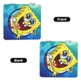 thumbnail image 2 of Pofeuu SpongeBob SquarePants for Portable Pocket Makeup Mirror PU Cover Compact Travel Mirror with Normal and Magnifying Double Sided Glass-Round Shape-Square, 2 of 9