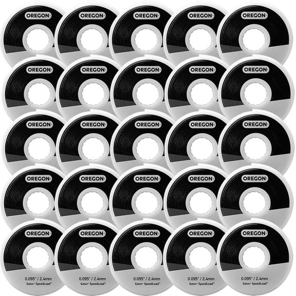 Oregon Gator SpeedLoad .095" String Trimmer Line Disk for Large Head Refill 25pk