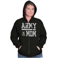 thumbnail image 3 of US Army Mom Military Star Logo Women Plus Size Zipper Hoodie Brisco Brands 3X, 3 of 4