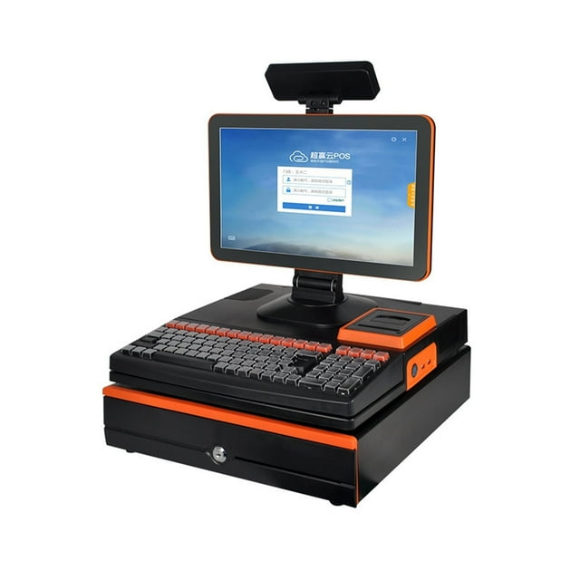 Keyboard Drugstore Convenience Store Stationery Store Cash Register Computer, Smart Shopping Mall With Integrated Cash Register Supermarket With System ,Easy to Use