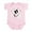 Petal Pink, variant on CafePress - Borderheart Body Suit - Baby Light Bodysuit, Size Newborn - 24 Months