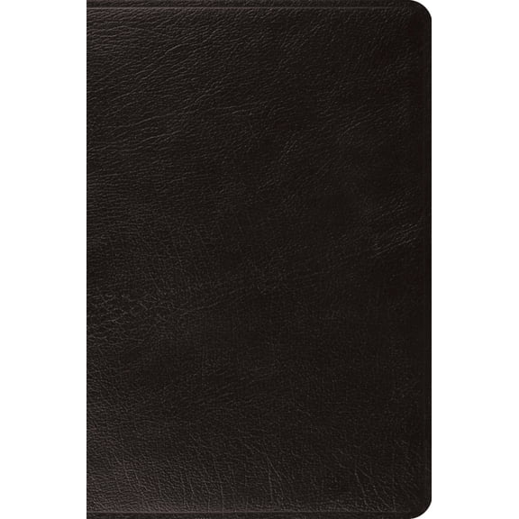 ESV Large Print Bible (Top Grain Leather, Black), (Hardcover)