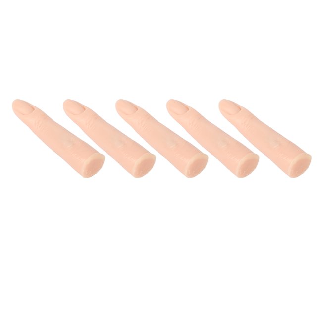 5 Piezas de Dedos de Práctica de Silicona Dedo de Mano de Entrenamiento Falso Dedos de Práctica de Uñas Suaves y Realistas para Entrenamiento de Arte de Uñas Dedos de ANGGREK Otros