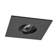 thumbnail image 2 of Square 4 inch Black LED Recessed Ceiling Down Light - 3000K Warm White - 12 Pack, 2 of 2