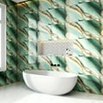 thumbnail image 6 of Peel and Stick Wall Panels, Marble PVC Waterproof Backsplash Tiles for Kitchen, Bathroom, Peel and Stick Tile, 6 of 6