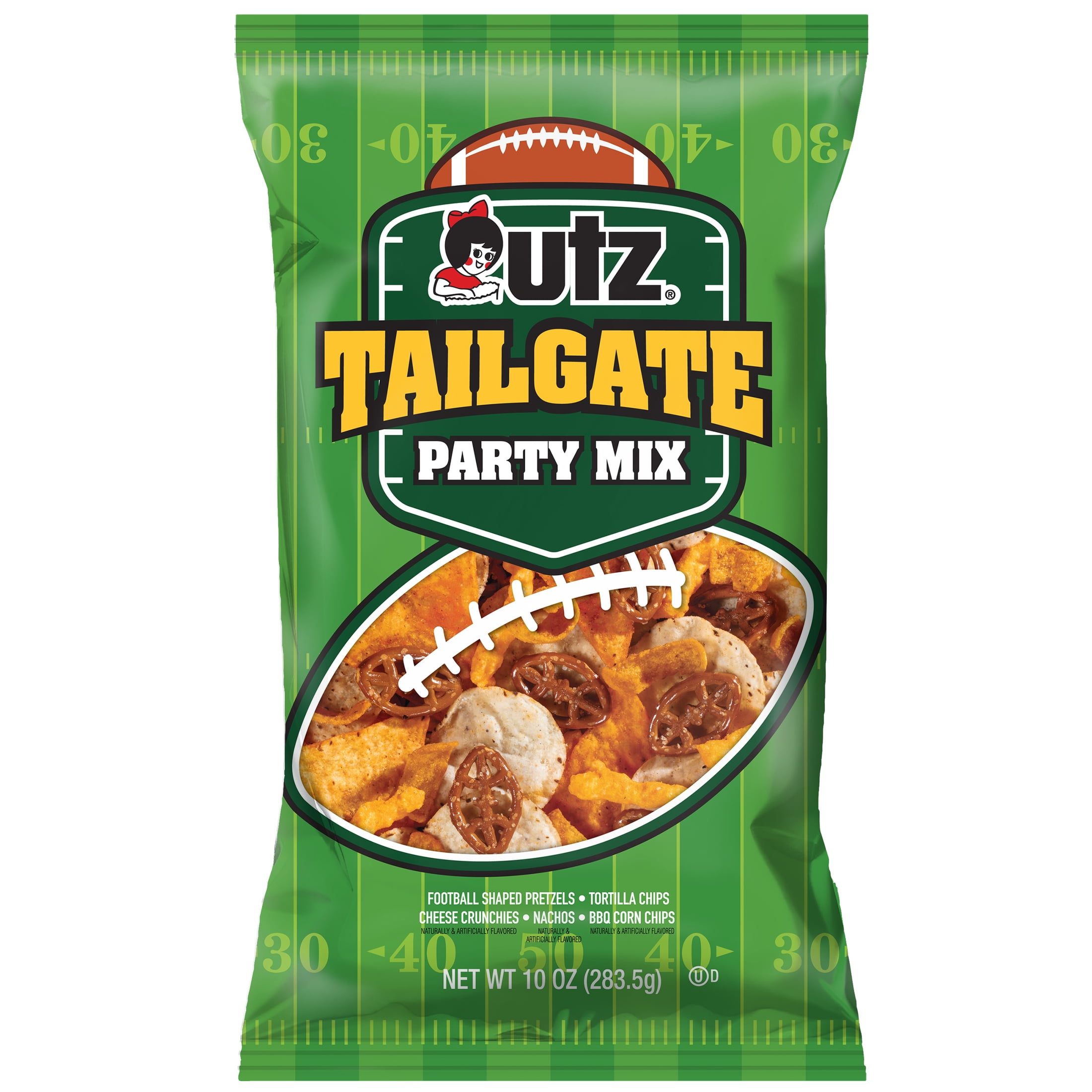 (2 pack) Utz Tailgate Party Mix, 10 oz Bag
