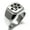 Silver, variant on Stainless Steel Letter E Initial Cat Dog Paws Monogram Engraved Engraved Square Flat Top Biker Style Polished Signet Ring