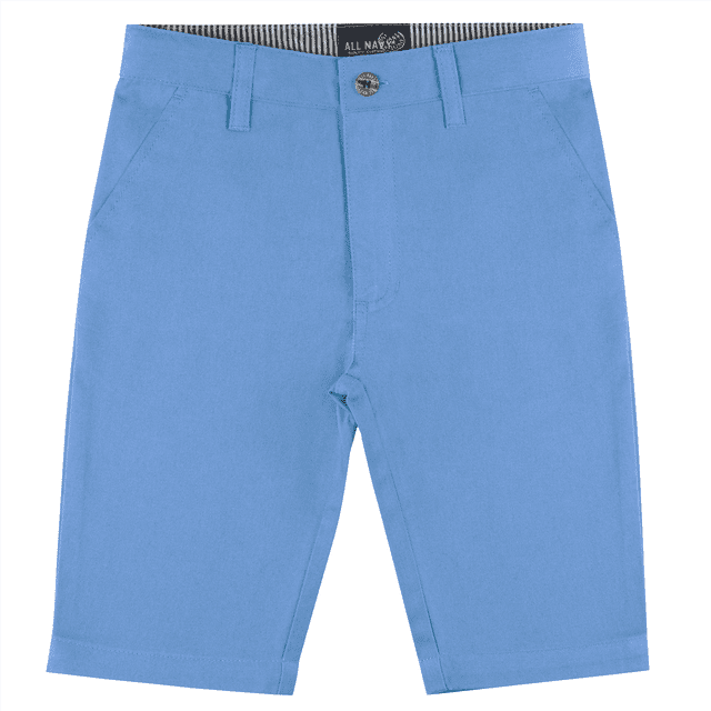 Buyless Fashion Shorts Garçon Pantalon devant Plat Coton Décontracté Coupe Droite