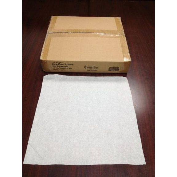 Premium 12"x12" Headrest Squares(NO Face Slot), 1000 per Box