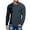 Blue, variant on Men Color Patchowork Slim Sweater Casual Pullovers