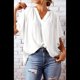 thumbnail image 5 of Blusas Elegantes e Informales para Mujer, -Verano 2025, Cuello en V, Corta, Blusas de Informales para Negocios. S, 5 of 7