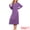 Purple, variant on DARING DIVA Women's Long Sleeve Long Soft Button Down Nightshirt XS Blue