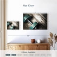 thumbnail image 4 of Elephant Stock Dumbbell Wall Art - Horizontal Canvas Wall Art - Living Room Wall Decor - Sports Canvas - Turquoise And Brown Decor - 12" x 8", 4 of 8