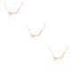 thumbnail image 3 of Collar de amistad sweethay Retro inglés con cadena encanto DIY oro rosa Type1 NO1, 3 of 6