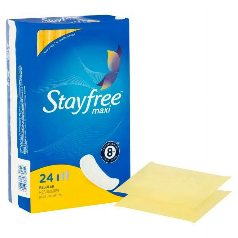 Impact Stayfree Maxi Pads Case Of 250 Boxes 1 Pad Per Box - Office Depot
