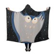 thumbnail image 3 of HATIART Couverture à Capuche Hibou Mystérieux Couverture 50x60 Pouces, 3 of 3