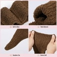 thumbnail image 6 of Women's Fuzzy Long Socks Fluffy Winter Plush Leg Warmers Winter Warm Knee Socks Thermal Socks, 6 of 7