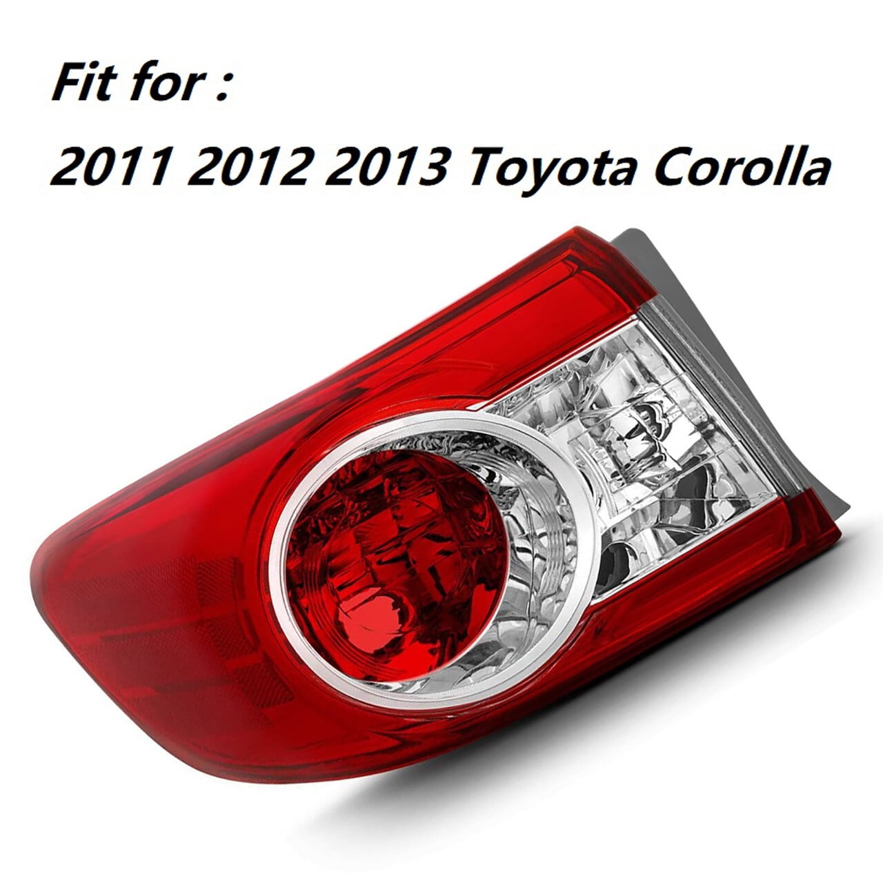 Rear Tail Light Lamp Housing Assembly Fit for 2011 2012 2013 Toyota Corolla, Rear Left (Driver Side)