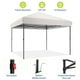 thumbnail image 3 of QinaQin Carpa canopy pop up de 10 x 10 pies, armado con un botón, bolsa con ruedas, 4 bolsas de peso y 3 alturas ajustables para fiestas, camping o playa, 3 of 9