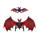 thumbnail image 4 of Máscara de Halloween novedosa con alas, accesorio de disfraz para festivales, fiestas y carnavales Adultos rojos, 4 of 8