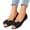 Black, variant on Women's 2026 Dress Flats Bow Cute Open Toe Bowknot Flats Comfortable Ballet Flats Casual Slip On Flat Shoes Black 38(US-7)