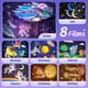thumbnail image 2 of Baby Night Light Star Sky Projector, Bluetooth Musical y Luminous Night Light, 8 Películas Children's Night Light, 360° Rotation Remote Control Night Light + Children's Night Lamp, Deco Gift TUNC Sencillez, 2 of 5