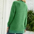 thumbnail image 4 of Timegard Womens Tops Crewneck Long Sleeve Color Block Comfy Tee Fall Casual Loose Tops with Pockets, 4 of 4