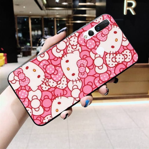 Funda de teléfono con Gato de dibujos animados para Huawei, carcasa bonita de Hello Kitty para Huawei Y6P, Y8S, Y8P, Y5II, Y5, Y6, 2019 P, Smart Prime Pro zhangmengya LED
