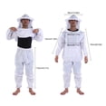 thumbnail image 4 of Hooded Jacket + Pants Beekeeping Equipment Beekeeping Jacket, Beekeeping Suit, For Beekeeper Women Men, 4 of 8