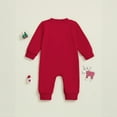 thumbnail image 4 of FYDUU Baby Christmas Outfit Baby Boy Girl Romper Jumpsuit Santa Claus Embroidery Long Sleeve Playsuit Cute Red One-Piece Jumpsuits 3-6 Months, 4 of 7