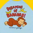 thumbnail image 3 of Curious George Pajamas Toddler Boys' Dreaming Of Bananas Short Sleeve Sleep Set, 3 of 6