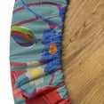 thumbnail image 5 of Ambesonne Floral Fitted Round Tablecloth, Poppy and Pansy Flowers Art, 45"- 56" Diameter, Ruby Quartz Blue Grey, 5 of 5
