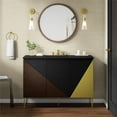 thumbnail image 4 of Pemberly Row 48" Single Sink Modern Wood Bathroom Vanity in Black, 4 of 16