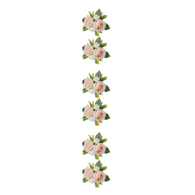 Advancent 2 piezas decoración de pastel de boda rosa planta artesanía fiesta Type7 NO7