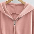 thumbnail image 4 of Womens Cotton Cropped Hoodies Long Sleeve Zip Up Hooded Sweatshirts 2025 Trendy Crop Sweatshirt Juniors Girls Y2K Clothes Fall Lightweight Jacket Coats Outdoor Workout Zipper Hoodie Shirt Tops, 4 of 6