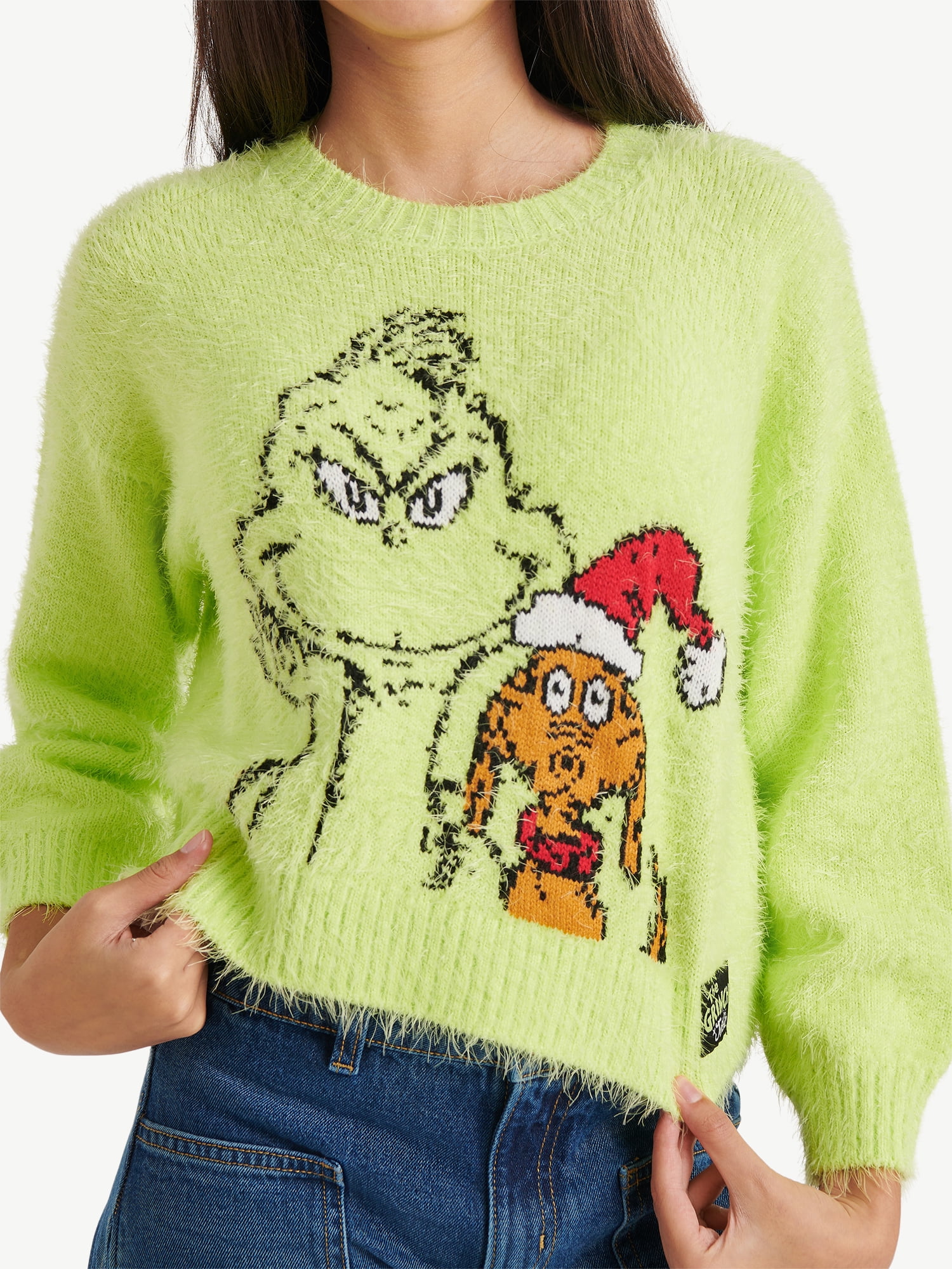 Justice x Grinch Girls Collab Sweater, Sizes XS - XLP