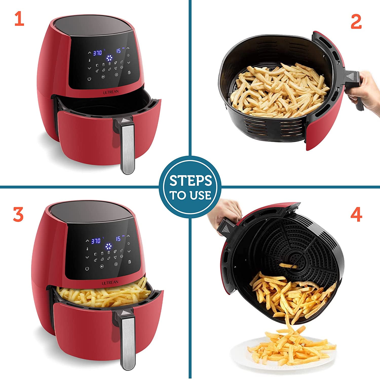Ultrean air fryer 5.8 quart online