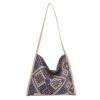 Yunnan estilo étnico tejido bolso de hombro portátil bolsos de lona (blanco) Likrtyny Para estrenar