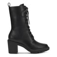 thumbnail image 2 of Alfani Womens Blaire Faux Leather Round Toe Combat & Lace-up Boots, 2 of 3
