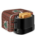 thumbnail image 6 of SEANTIVE 2 Slice Toaster Cover Christmas Tree Dustproof Kitchen Small Appliance Cover Quilted Toaster Bread Maker Cover Home Decoration Gifts, Xmas Buffalo Grid, 6 of 7